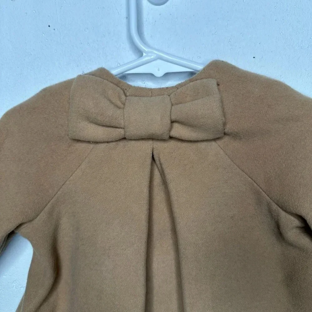 Baby GAP Double Breasted Tan Pea Coat Size 12-18 Months Classic Winter Formal